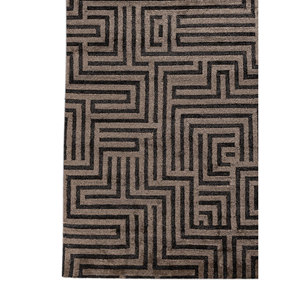 Aprezo Hand Knotted Acrylic <b>Rug</b> Beige & Brown Geometric & Abstract <b>Boho</b> Pattern for Home & Hallway Rectangle-Model Aiar-3015 - Product Image 4