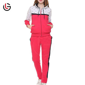 Prix de vente d'usine survêtement en polyester 100% coton personnalisé pour femmes survêtement de haute qualité vêtements de rue logo personnalisé pour les femmes - Product Image 3