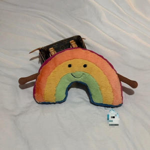 Poupée en peluche arc-en-ciel britannique Jc, jouet de confort pour anniversaires, cadeau mignon pour amis - Product Image 3