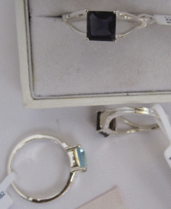 Everyday Wear <b>Statement</b> <b>Ring</b> Yellow Gold Gemstone <b>Ring</b> with Cut Zircon Vermeil and Rhodium Plating - Product Image 1