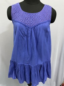 Ropa informal lavable logotipo personalizado de gran tamaño Puff cintura cuello en V vestidos largos de lino de algodón estilo bohemio impreso en capas - Product Image 2