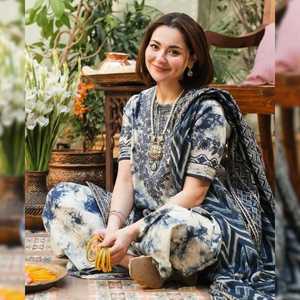 ชุดสูทสำหรับสนามหญ้าของผู้หญิงชุดลูกไม้ถักลายปากีสถานปักลายหรูหรา - Product Image 4