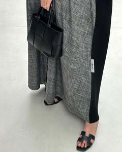 Abaya Larga Islámica de Lujo Estilo Dubai para Mujer, con Mangas con Volantes, Antiarrugas, Hecha a Mano, de Seda, para Ocasiones de Oración, para Todas las Temporadas - Product Image 2