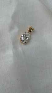 1ct 2ct Or jaune 10k 14k D VS1 Oval Cut IGI Lab Grown HPHT CVD Loose Solitaire Pendant Diamond Charms Romantic - Product Image 4