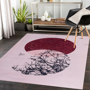 Tapis géométrique noir et blanc en patchwork de Netline Home Depot, design lavable, NL1003, ensemble de tapis pour la maison - Product Image 6