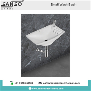 Hermoso diseño de lujo Oval Agujero único 9L Capacidad Cerámica Pequeño Colgado en la pared Lavado Ecológico Hecho India Más vendido - Product Image 2