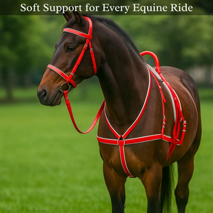 Brida de Cuero de Lujo para Caballo con Martingala |   Diseño Occidental |   Duradero y Cómodo |   Equipo Ecuestre Premium |   Conjunto de Equipo de Equitación - Product Image 2