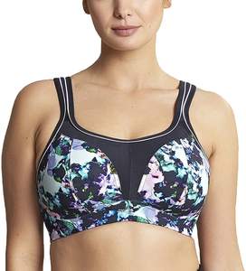 Soutien-gorge de sport personnalisé en nylon spandex pour le fitness, le yoga, designer de haute qualité, transfert de chaleur, logo taille XL, sangle sexy réglable pour la salle de sport - Product Image 3