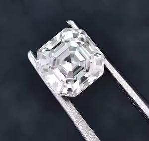 Diamante suelto de corte Ascher incoloro para hacer joyas E/VVS2 pureza Ascher corte diamante Real 3,5 MM a 5 MM diamante cuadrado - Product Image 5