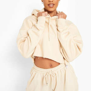 ชุดวอร์มผ้าฟลีซสำหรับผู้หญิง พิมพ์โลโก้ได้ตามต้องการ พร้อมกางเกงจ็อกเกอร์และเสื้อฮู้ด ระบายอากาศได้ดี แห้งเร็ว มีซับในและกระเป๋า เหมาะสำหรับฤดูหนาว - Product Image 4