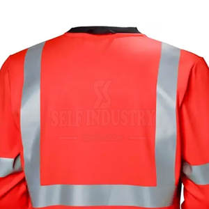 High Visibility <b>Shirts</b> Reflective Safety <b>T</b>-<b>shirt</b> <b>Long</b> <b>Sleeve</b> <b>Red</b> Color Wholesale Safety <b>Long</b> <b>Sleeve</b> <b>T</b>-<b>Shirt</b> - Product Image 5