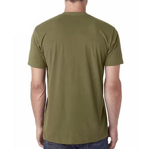 Camiseta deportiva verde oliva que absorbe la humedad, tela de algodón de secado rápido con ajuste atlético, camisetas personalizadas en blanco razonables para hombres - Product Image 2