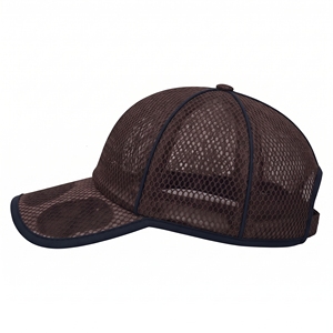 Gorra Trucker de Malla Marrón de 6 Paneles Unisex Transpirable Casual al por Mayor con Logotipo Personalizado de Alta Calidad OEM ODM Bajo MOQ Gorra de Béisbol - Product Image 2