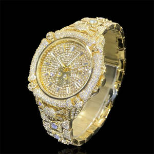 Reloj de Lujo con Esfera Analógica de Calavera Pirata, Totalmente Chapado en Oro, 44 mm, Movimiento Shanghai - Product Image 4