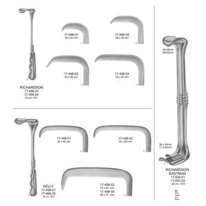 Rétracteur manuel Richardson 24 cm de long 36x28 mm à extrémité simple en acier inoxydable Rétracteurs chirurgicaux réutilisables - Product Image 3