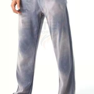 Conjunto Deportivo Unisex de Invierno con Efecto Desgastado, Sudadera con Capucha y Pantalones Jogger de Algodón y Poliéster Ecológicos, Ligero y Transpirable - Product Image 6