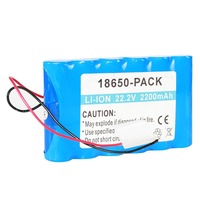 Baterai Lithium Ion 18650 2S1P 7.4V 2200mAh Kustomisasi Paket Baterai Li-ion 18650 3.7V 11.1V 14.8V 16.8V 24V 12V untuk Elektronik