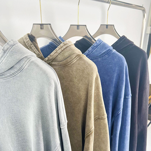 Sweats à capuche sur mesure du fabricant, couleurs personnalisées, mélanges de coton 420GSM, sweats à capuche oversize en molleton, sweats à capuche vierges en coton 100% - Product Image 6