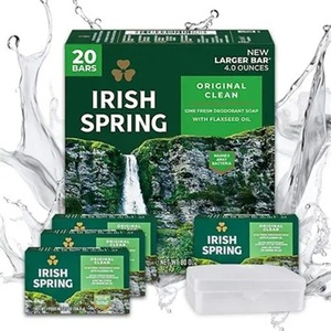 Wholesale supplier Irish Spring Original Clean Solid Mineral Whitening Bar <b>Soap</b> for Men 20 Ct. Normal/All Skin Types - Product Image 2