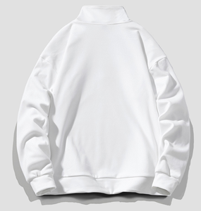 Sweat-shirt à capuche oversize en coton de haute qualité avec fermeture éclair et col montant 1/3 - Product Image 3