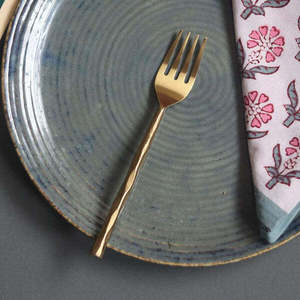 Couverts en métal Fourchette en or Restaurant Table esthétique Couverts Rangement Organisateur Porte-ustensiles pour comptoir de cuisine - Product Image 3