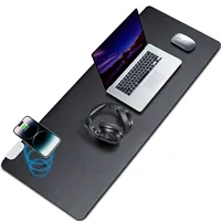 Buy Leeonz Leather Desk Pad Protector,Mouse Pad,Office Desk Mat