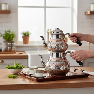 Tetera Artesanal de Diseño Vintage y Moderno con Tapa y Asa, Jarra para Agua, Ideal para Beber y Regalar - Product Image 1