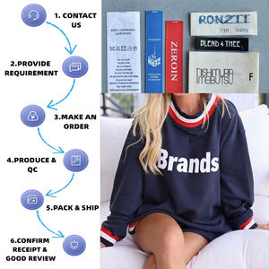 เสื้อกันหนาว mockkneck ลายทางสำหรับผู้หญิงเสื้อกันหนาวทีมตัวแทน - Product Image 2