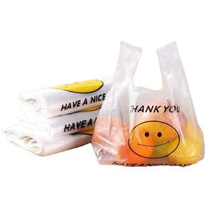 Hot Sale HDPE T-shirt <b>Plastic</b> <b>Bag</b> Food Packaging Vest <b>Carrier</b> <b>Plastic</b> <b>Bags</b> T-shirt Shopping <b>Bag</b> - Product Image 1
