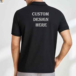 casual wear zipper POLO shirt printed logo on chest 90%<b>polyester</b> 10%spandex breathable man golf polo <b>tshirt</b> shirts custom logo - Product Image 2