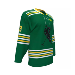 Camiseta de hockey sobre hielo por sublimación personalizada de alta calidad, último producto, Impresión de secado rápido, camiseta de hockey sobre hielo ajustada deportiva OEM - Product Image 2