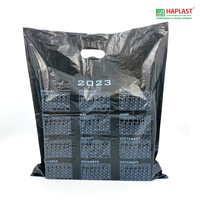 Mode calendrier personnalisé découpé à l'emporte-pièce sacs fourre-tout Shopping cadeau poignée sac en plastique cadeau d'anniversaire pour les affaires promotionnelles