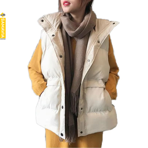 Chaqueta de Mujer SAMAVIA para Exteriores, Acolchada, de Lona a Cuadros, con Forro Polar, Cuello Alto, Relleno de Algodón Personalizado, Impermeable, de Alta Calidad - Product Image 3