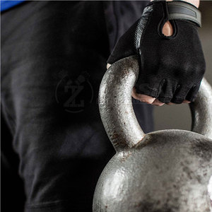 Pakistan Manufacturer's Solid Color Button Down Fitness <b>Gloves</b> Leather Training <b>Gloves</b> for <b>Weight</b> Lifting Sports Applicable - Product Image 2