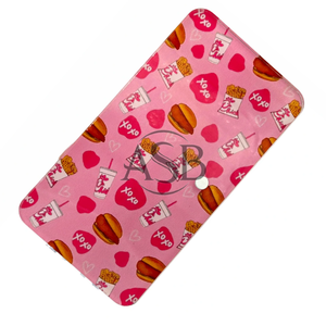 Lash Tile Love <b>Valentine</b> Customizable Acrylic Beauty Instruments Fast Food Print Love Theme Custom Logo Printing - Product Image 1