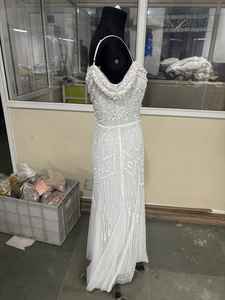 Primavera Verano vestidos de lentejuelas mujeres cuello colgante sin mangas Sexy cristal lápiz Delgado brillo media cintura vestido de fiesta para cóctel - Product Image 6