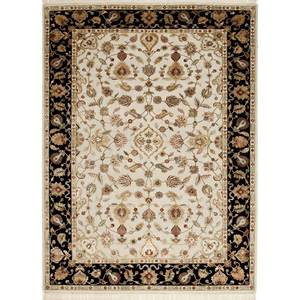 Alfombra de Lana y Seda Anudada a Mano Aurora Ivory con Patrón Floral Qnq-02(Cm-01) para Uso Doméstico, para Sala de Estar, Pasillo o Dormitorio Juvenil - Product Image 1