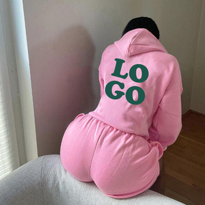 Conjunto corto y con capucha de verano para mujer, conjunto informal de dos piezas, ropa deportiva, chándal de moda, ropa de salón, ropa deportiva elegante - Product Image 5