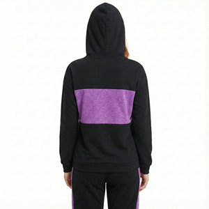 Sweats à capuche personnalisés pour femmes, col Henley, manches longues, coupe décontractée, pull-over, toutes saisons, prix de gros, marque propre, sweats à capuche tendance - Product Image 3