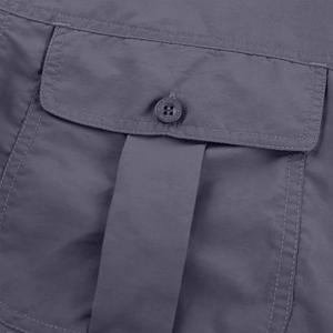 Cotton Blend Cargo <b>Shirt</b> <b>With</b> Adjustable Cuffs And Chest <b>Pockets</b> For All Day Wear - Product Image 5