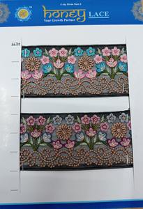 Vibrant Colorful Floral Embroidered Lace for Fashion Home Decor Business Style Clothing-for <b>Shoes</b> <b>Bags</b> Gifts Crafting - Product Image 3