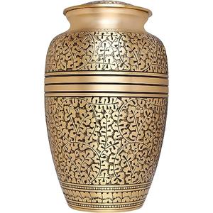 โกศโลหะสีดำโกศสำหรับผู้ใหญ่ขี้เถ้าโกศแกะสลักรูปนกอินทรี - Product Image 2