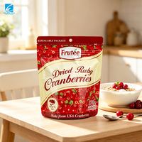 Sachet Doypack Personnalisé pour Fruits Secs avec Fermeture Éclair, en Aluminium Stratifié, Anti-Humidité, Qualité Alimentaire, Vente en Gros