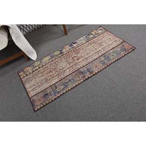 Vintage Classic Red Wool Patchwork <b>Rug</b> 9x12 Rectangle Hallway Abstract Pattern 10mm <b>Thick</b> Latex Backing for Entryway Bedside - Product Image 2