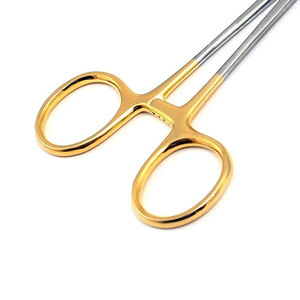Portaagujas de cirugía plástica de acero inoxidable de grado alemán Manual de 12,5 cm con logotipo personalizado - Product Image 6