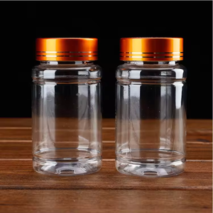 Botellas de pastillas cilíndricas PET personalizadas de 100CC, 120CC y 150cc con cápsula de serigrafía, tarros de suplementos vitamínicos, fábrica de Vietnam - Product Image 1