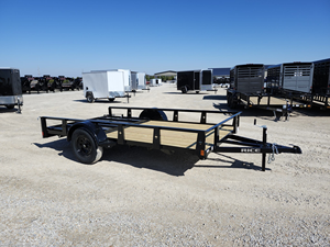 Remorque utilitaire en acier 6x12 à essieu simple avec rampe de 5 pieds, capacité de charge de 2001 à 3000 kg, meilleur prix de gros du fournisseur - Product Image 1