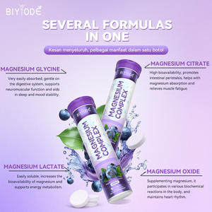 שירות ייצור תחת מותג פרטי (OEM) של טבליות תוססות של קומפלקס מגנזיום, קומפלקס מגנזיום מרובה עם ביצועים נבדקו - Product Image 3