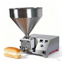 Machine à garnir les pâtisseries électrique à usage commercial, nouvelle injecteur semi-automatique de crème et de confiture pour beignets, pains et gâteaux - pour produits à base de lait