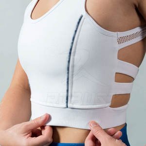 Sujetador deportivo transpirable cómodo personalizable para mujer Spandex poliéster gimnasio Fitness entrenamientos para entrenamientos y trabajo de oficina - Product Image 5